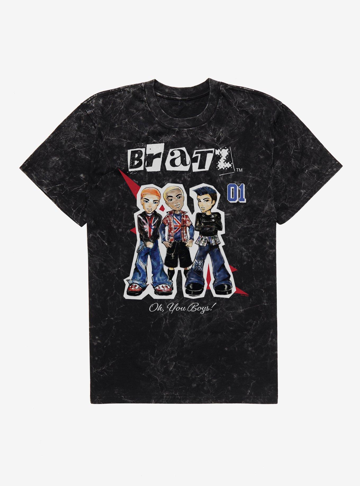 Bratz Boyz UK Mineral Wash T-Shirt, BLACK MINERAL WASH, hi-res