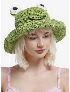 Frog Straw Bucket Hat, , hi-res
