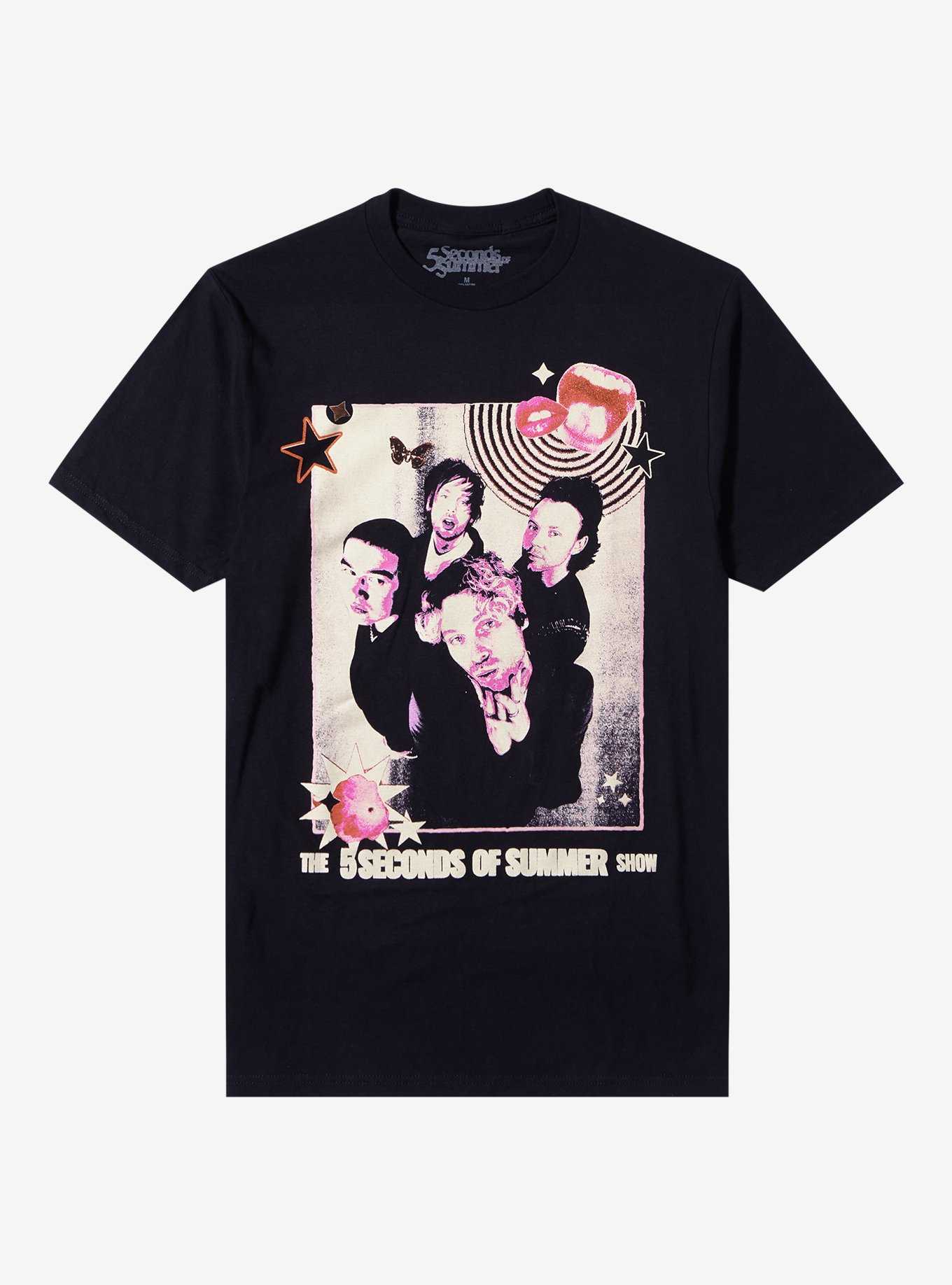 5 Seconds Of Summer Show Band Photo T-Shirt, , hi-res