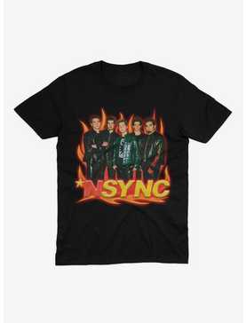 NSYNC Group Photo Flames T-Shirt, , hi-res