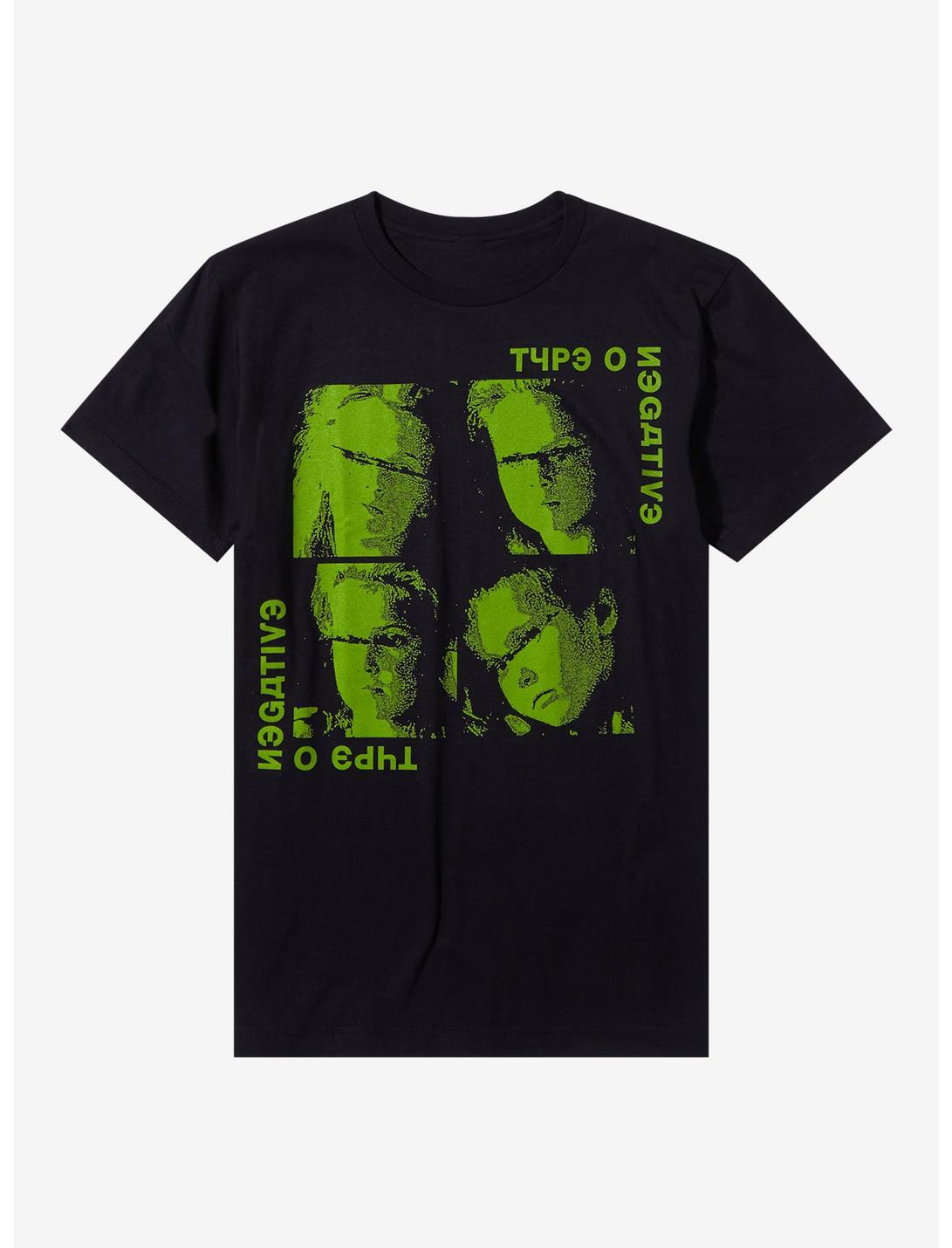 Type O Negative Faces Grid T-Shirt, BLACK, hi-res
