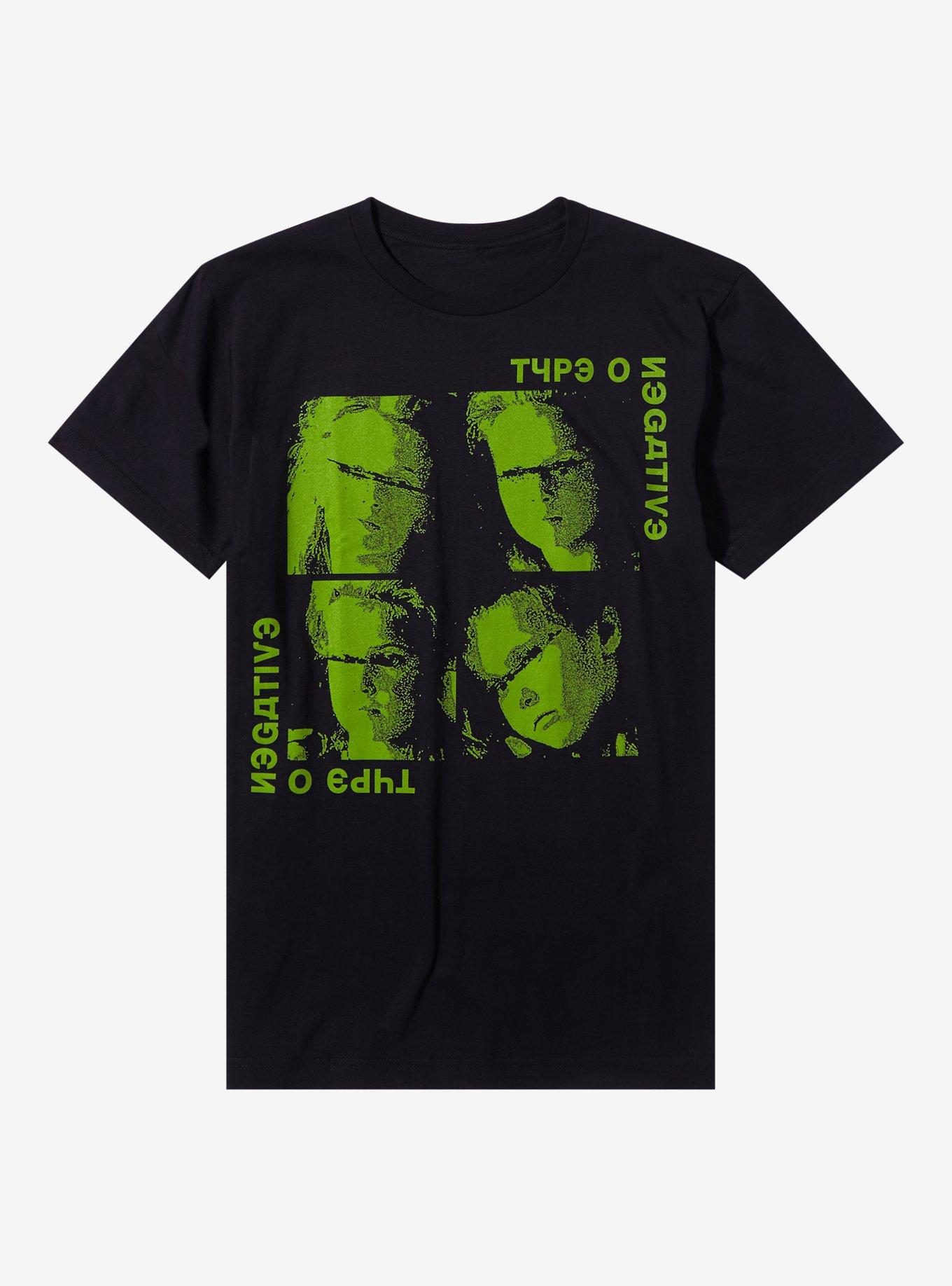 Type O Negative Faces Grid T-Shirt, BLACK, hi-res