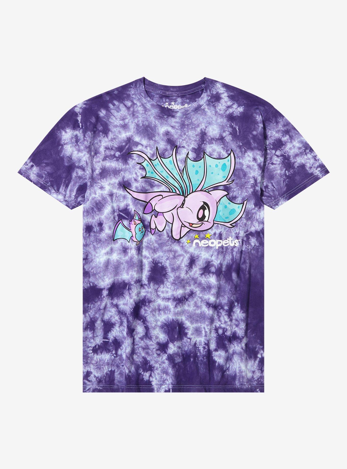 Neopets Shoyru Purple Wash Boyfriend Fit Girls T-Shirt, MULTI, hi-res