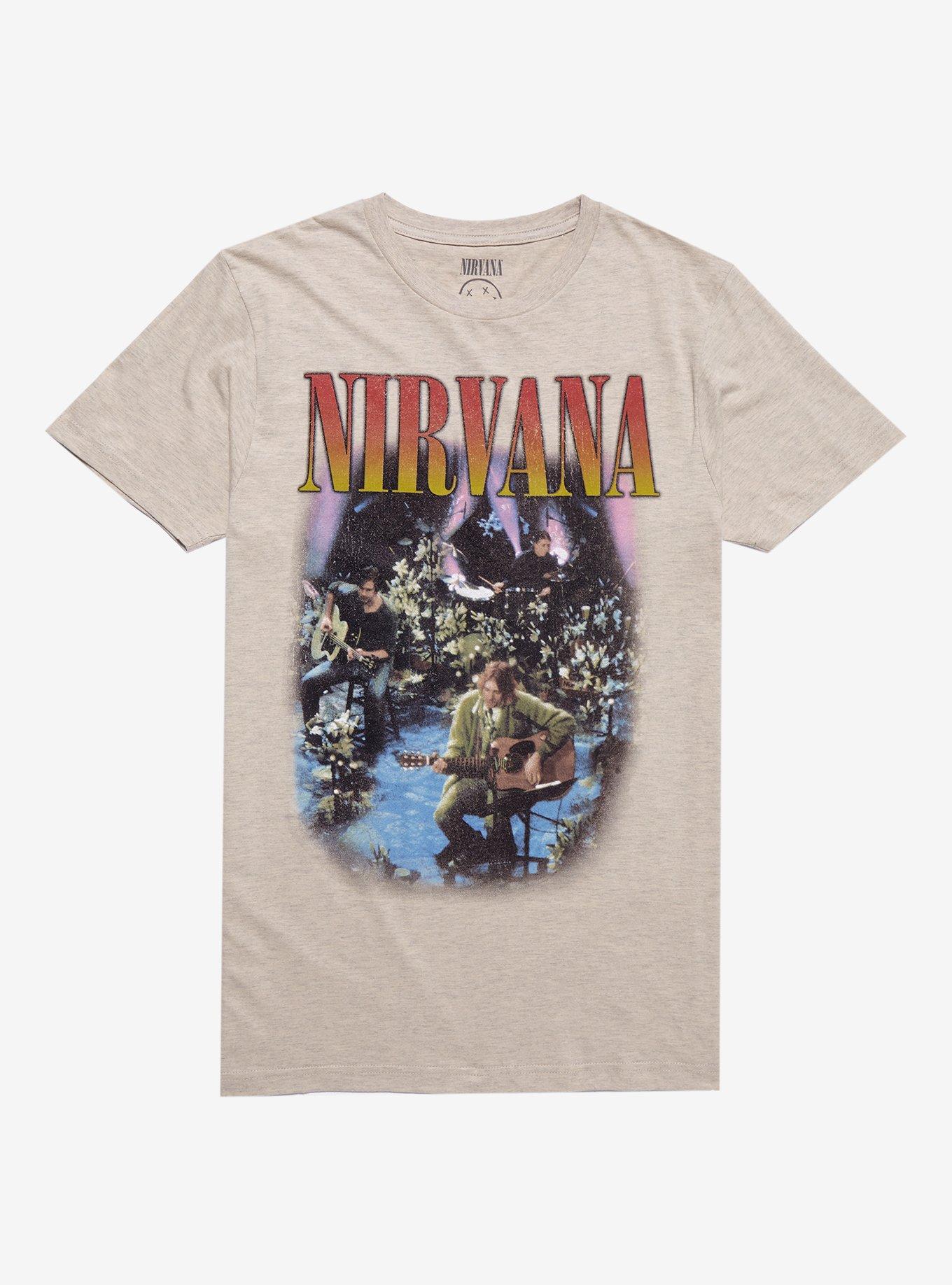 Nirvana - Bleach T-Shirt Brown : : Clothing, Shoes & Accessories