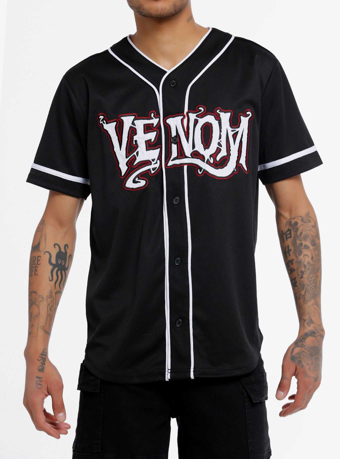 Marvel Venom Face Baseball Jersey, , hi-res