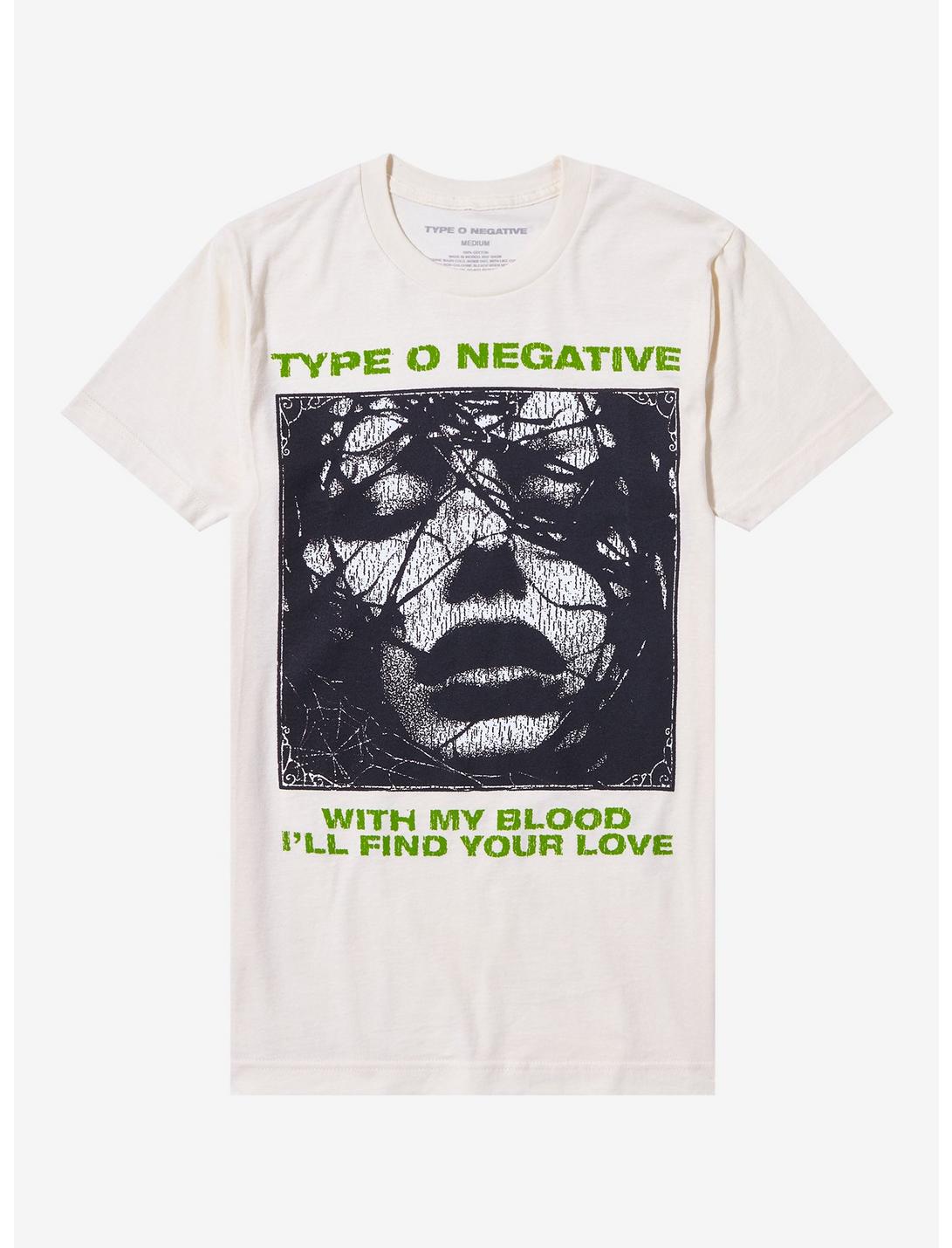 Type O Negative Bloody Kisses Boyfriend Fit Girls T-Shirt, CREAM, hi-res