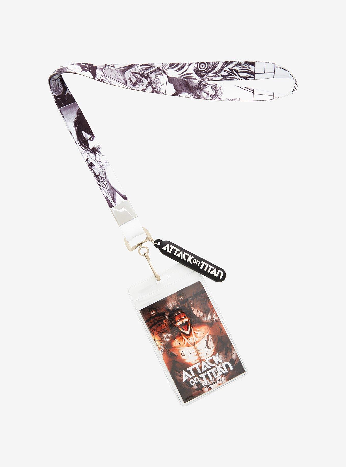 Attack On Titan Manga Panels Lanyard, , hi-res