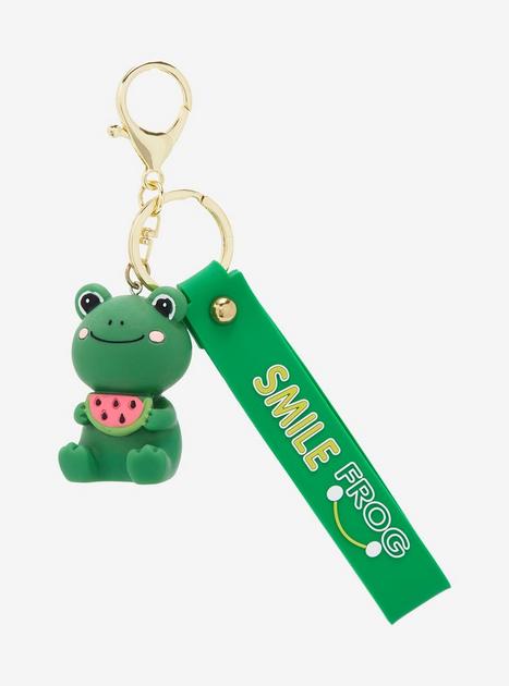 Frog Keychain, Cute Cartoon Frog Keychain, Bag Decoration, Gold Keychain 