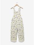 Peanuts Snoopy and Woodstock Allover Print Women's Overalls — BoxLunch Exclusive, OFF WHITE, hi-res