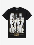 Tupac All Eyez On Me Foil Print T-Shirt, BLACK, hi-res