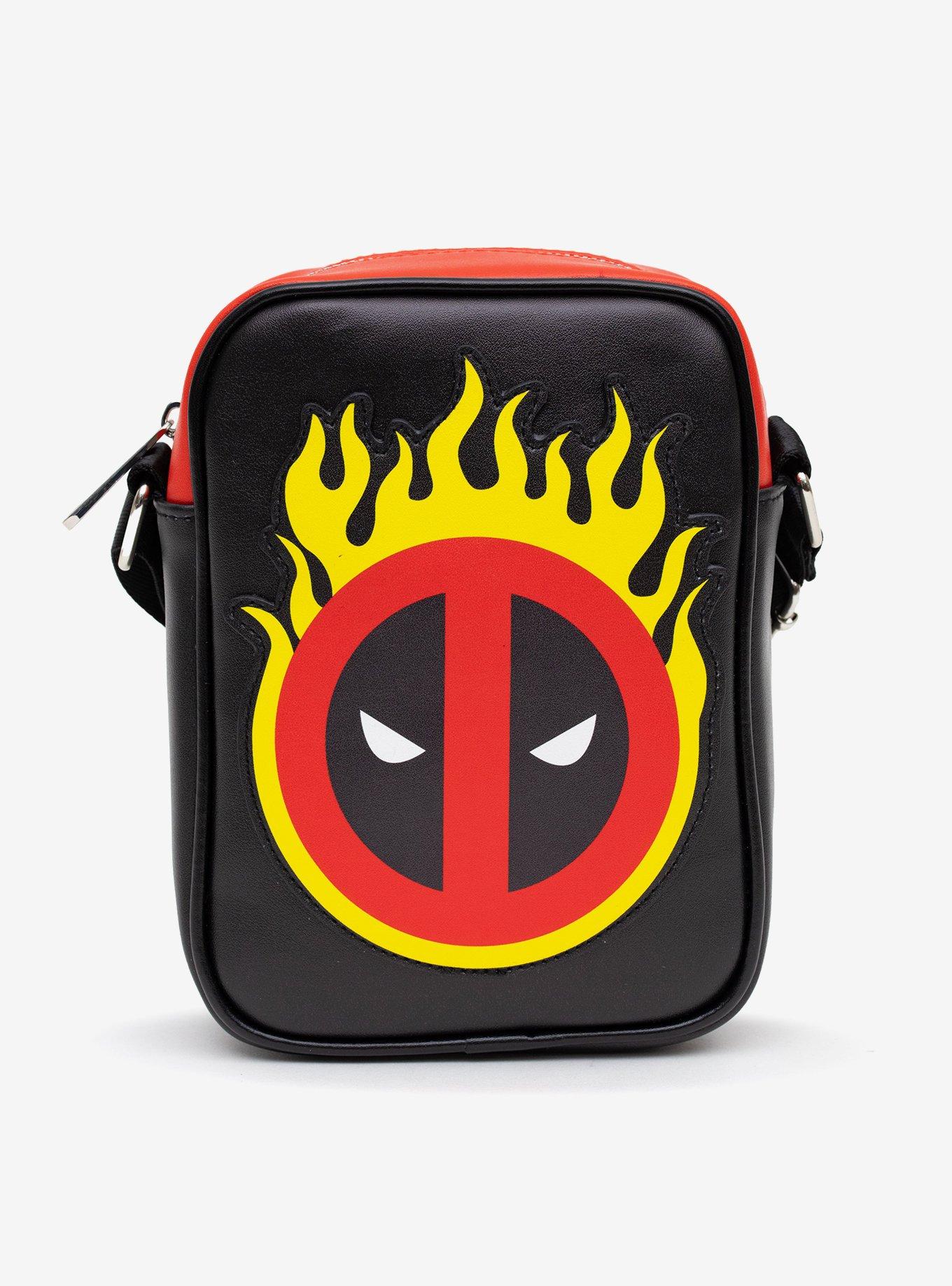 Marvel Deadpool Flame Logo Crossbody Bag