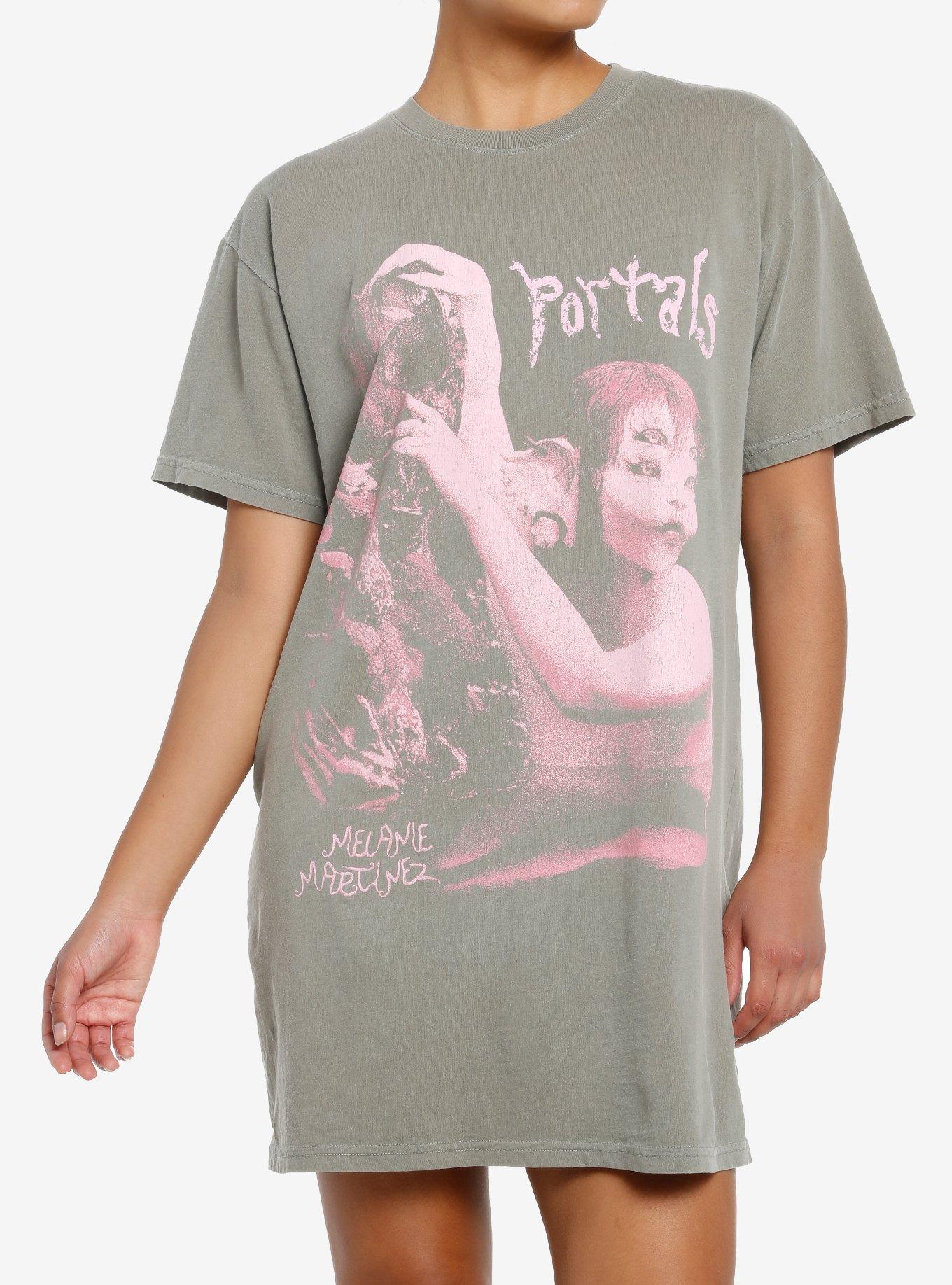 Melanie Martinez Portals Creature T-Shirt Dress, OLIVE, hi-res