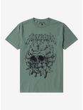 Metallica Skull Flower Girls T-Shirt, SAGE GREEN, hi-res