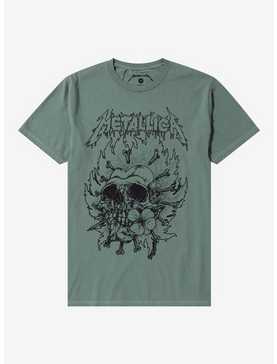 Metallica Skull Flower Girls T-Shirt, , hi-res