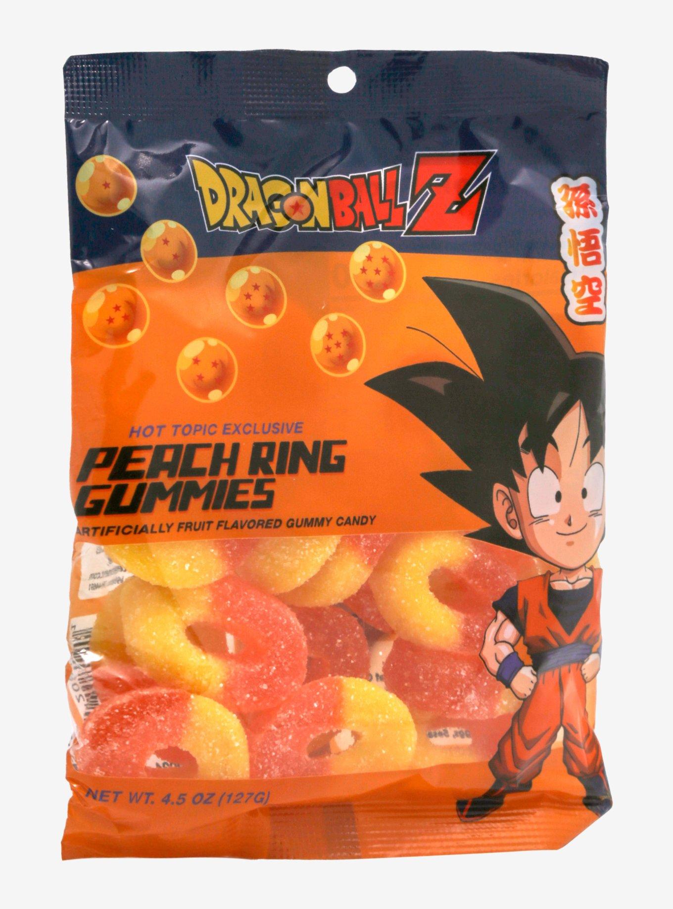Dragon Ball Z Goku Peach Ring Gummy Candy Hot Topic Exclusive, , hi-res