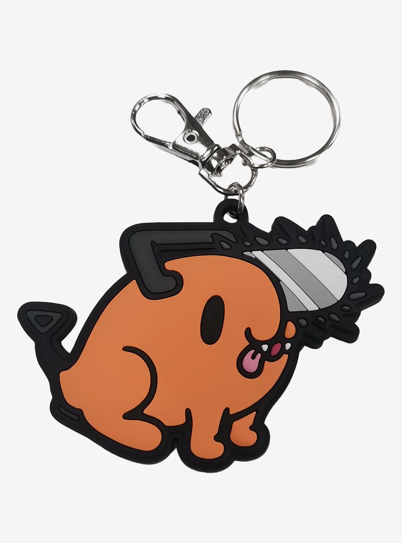 Chainsaw Man Pochita Rubber Key Chain, , hi-res