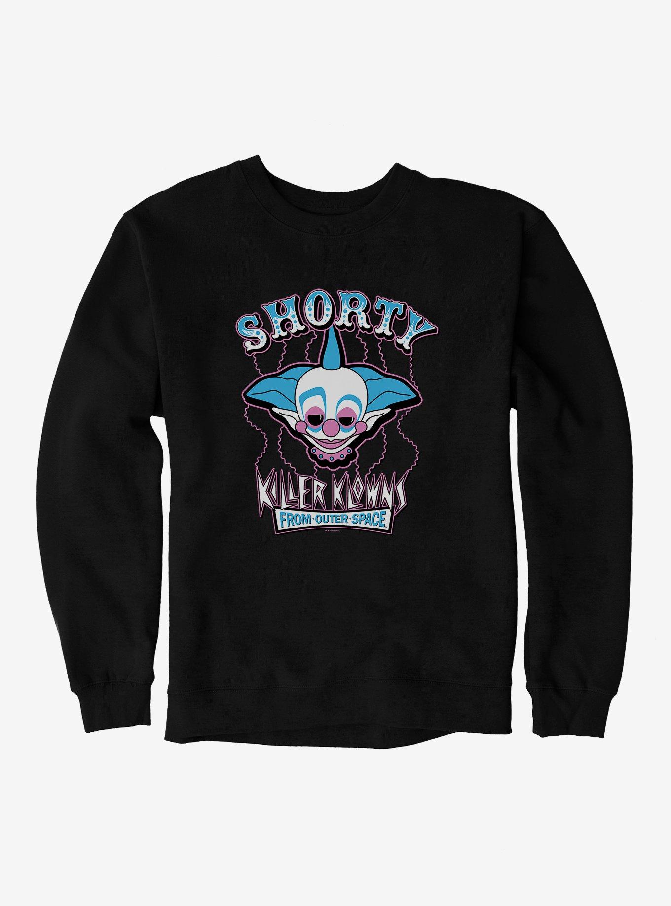 Killer Klowns From Outer Space Shorty Sweatshirt, BLACK, hi-res