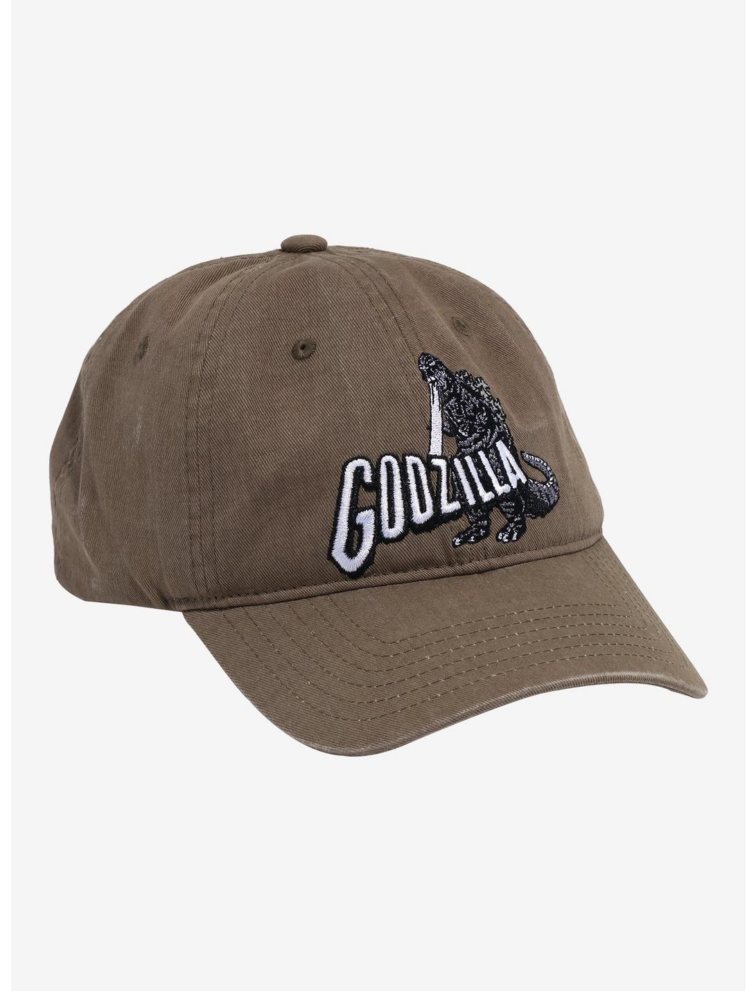 Godzilla Embroidered Wash Dad Cap, , hi-res