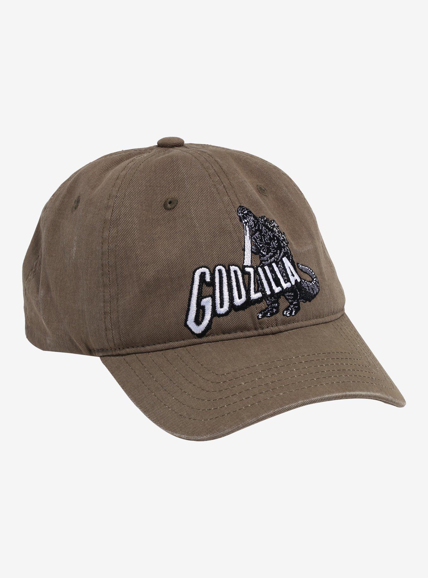 Godzilla Embroidered Wash Dad Cap, , hi-res