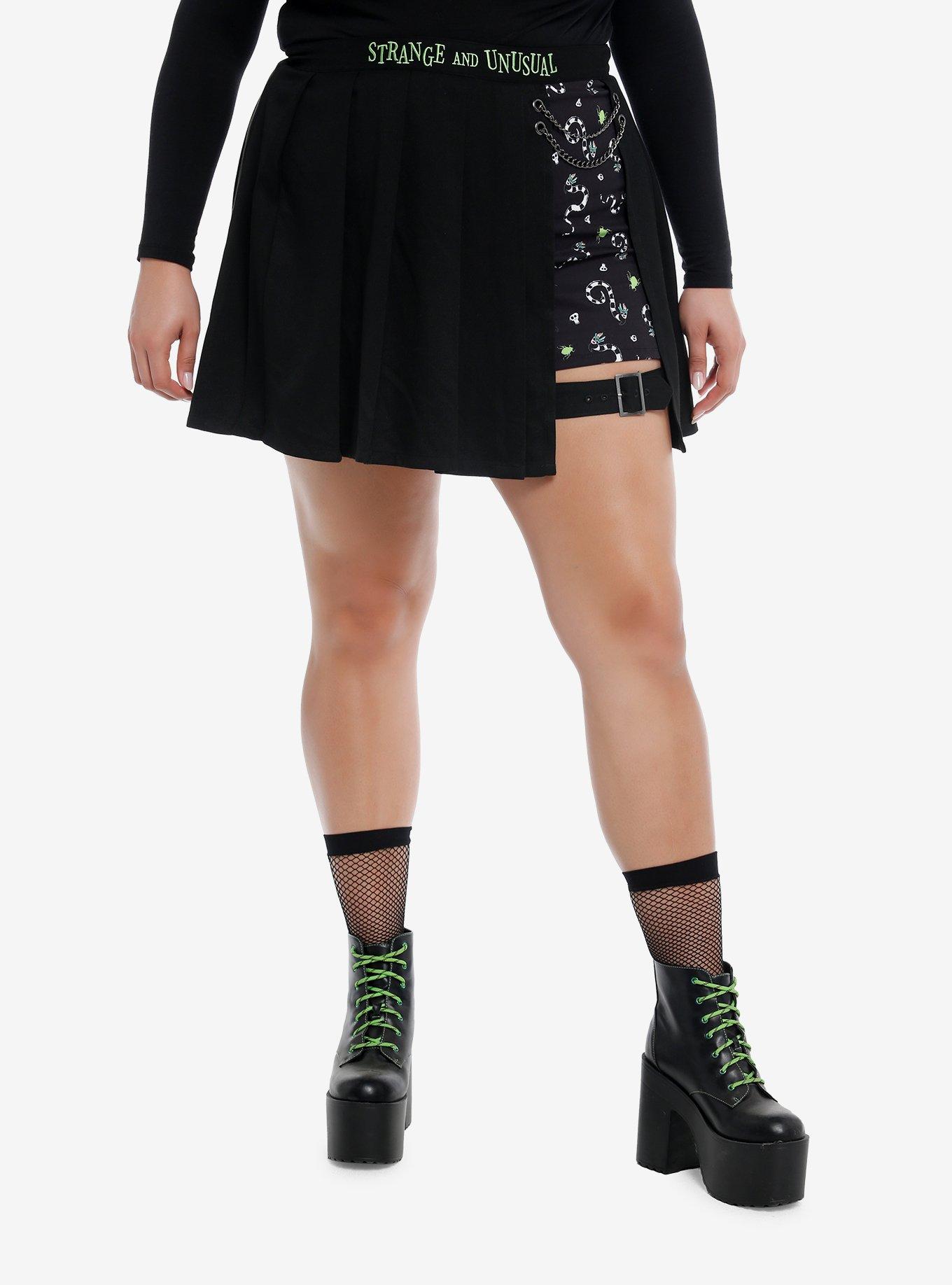 Beetlejuice Sandworm Chain Skort Plus Size, , hi-res