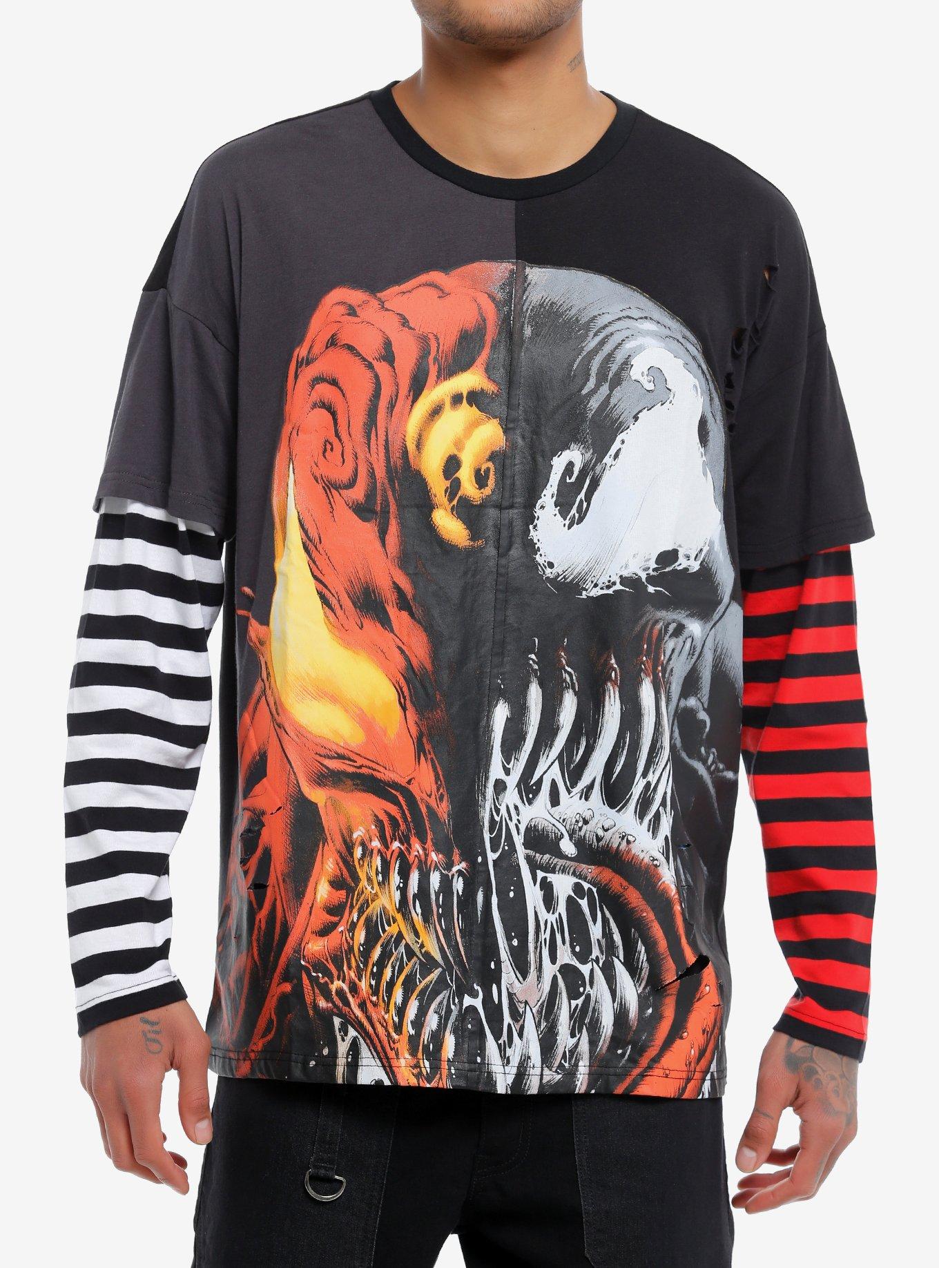 Our Universe Marvel Venom & Carnage Split Twofer Long-Sleeve T-Shirt, , hi-res