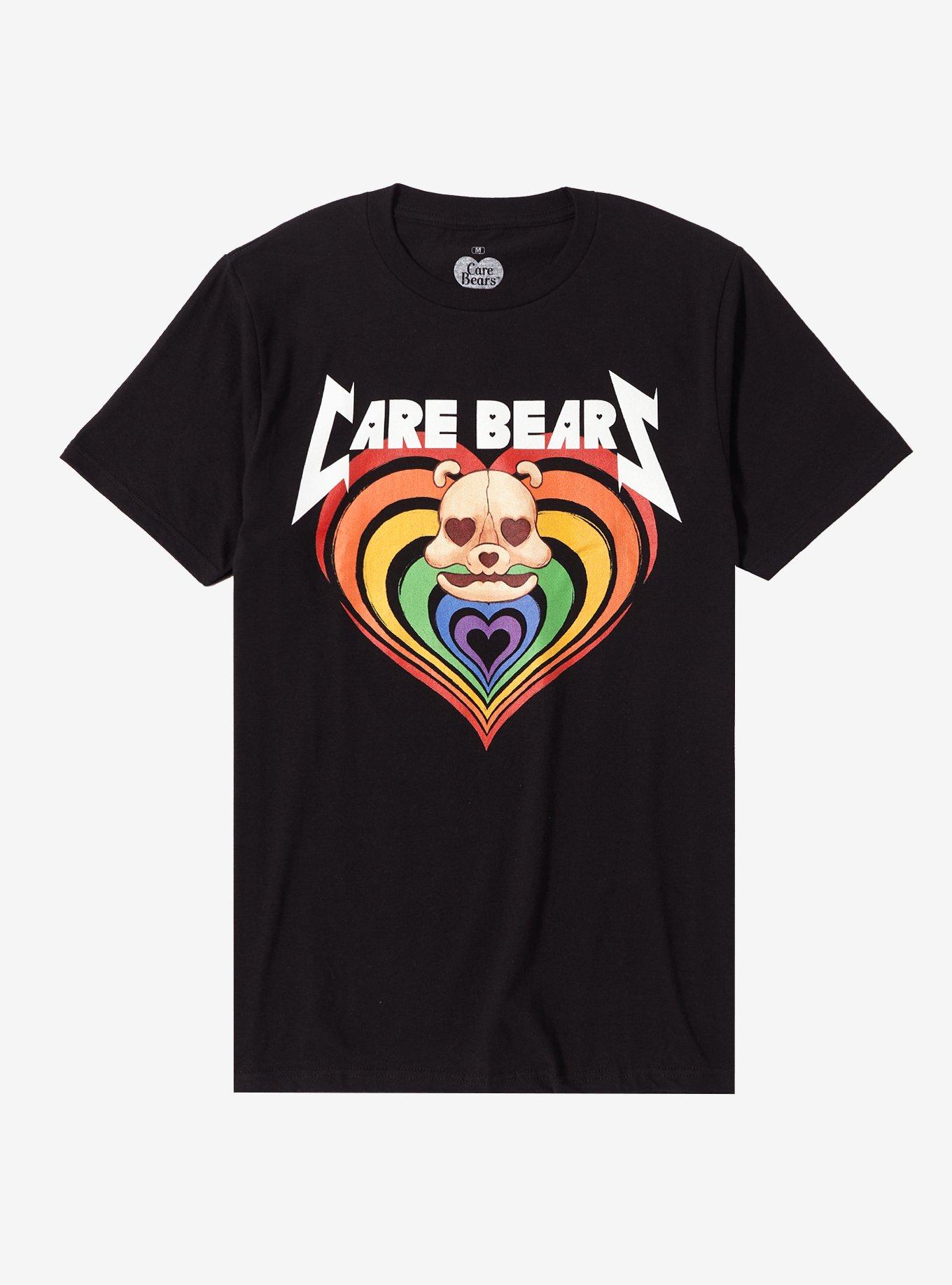 Care Bears Skull Heart Boyfriend Fit Girls T-Shirt, MULTI, hi-res