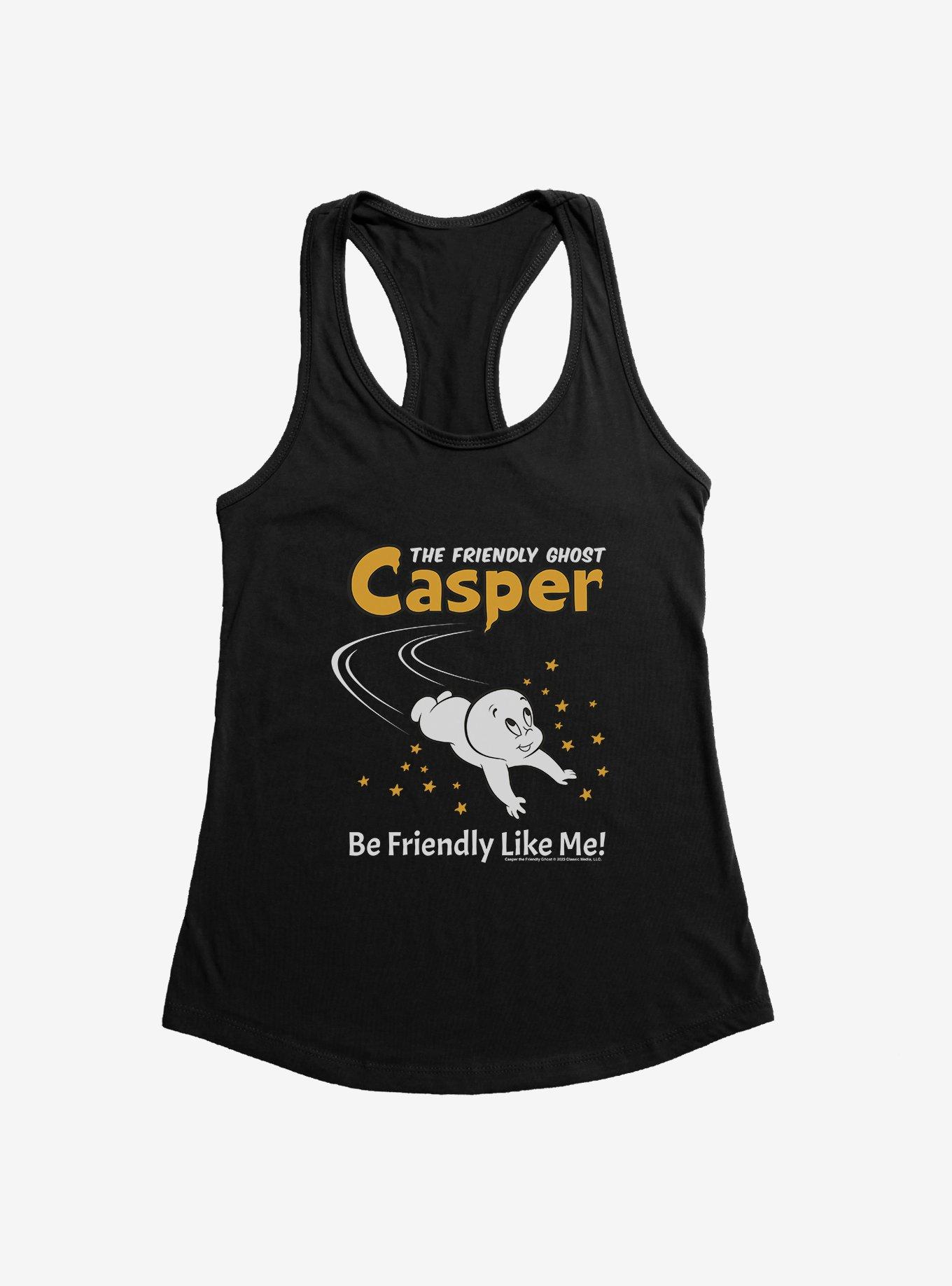 Casper Be Friendly Like Me Girls Tank, BLACK, hi-res