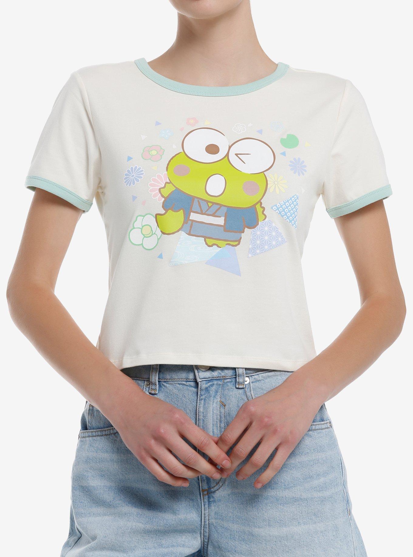 Keroppi Wagara Ringer Girls Baby T-Shirt