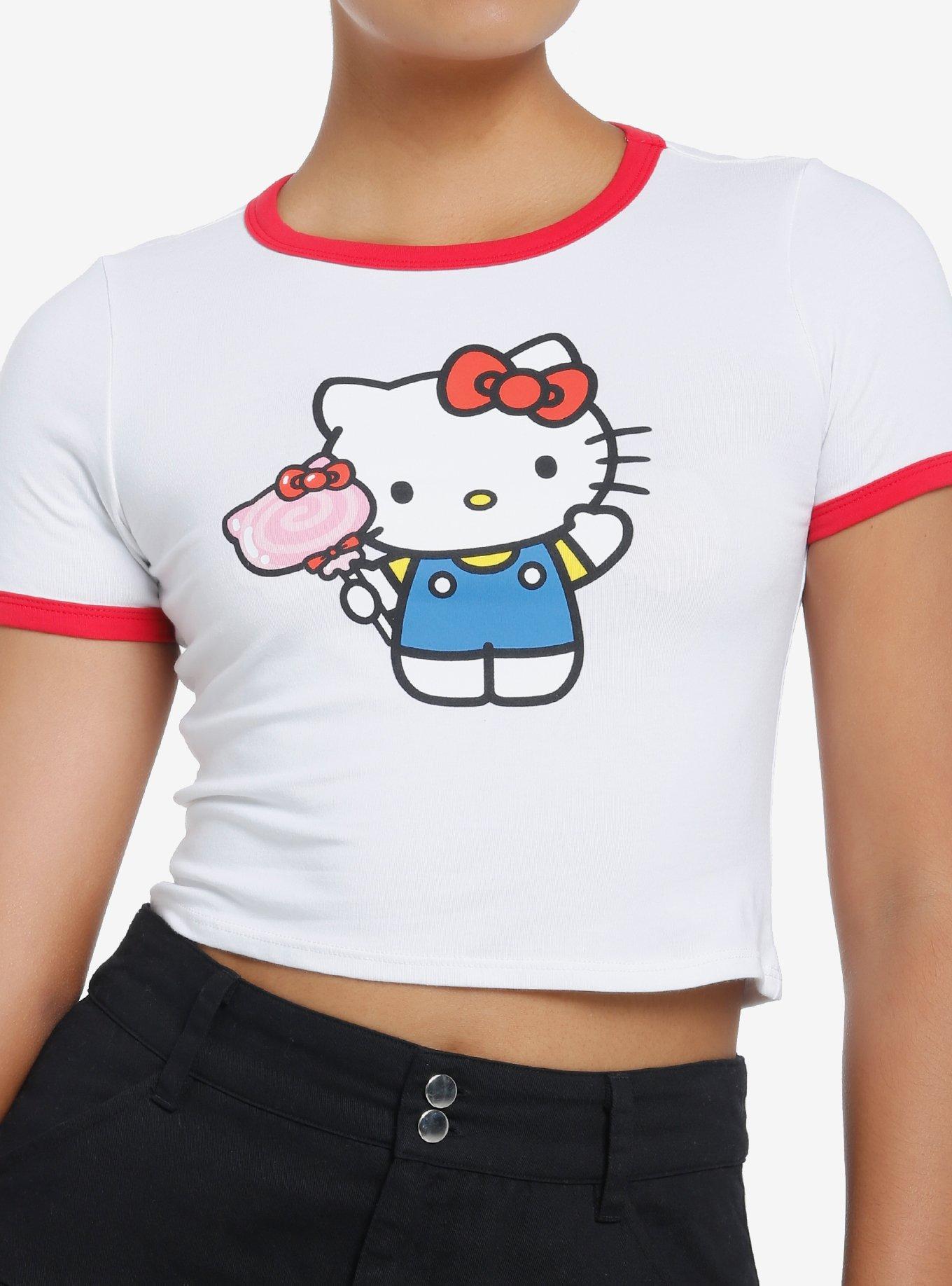 Hello Kitty Candy Girls Ringer Baby T-Shirt, , hi-res