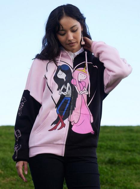 Adventure Time Marceline Princess Bubblegum Split Girls Hoodie Hot Topic