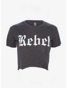 Rebel Cropped Girls T-Shirt, , hi-res