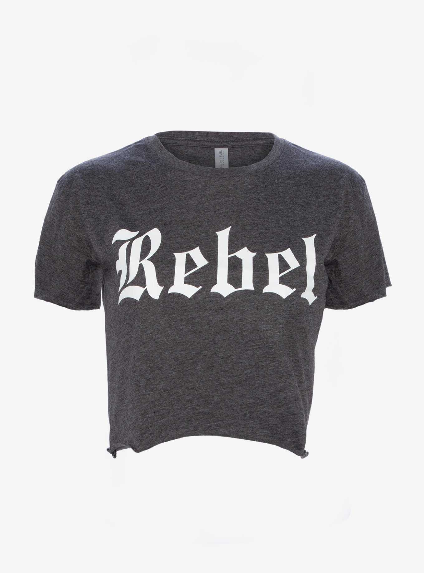 Rebel Cropped Girls T-Shirt, , hi-res