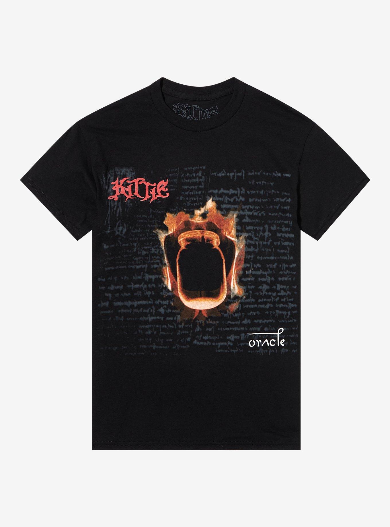 Kittie Oracle Album Cover Boyfriend Fit Girls T-Shirt, BLACK, hi-res