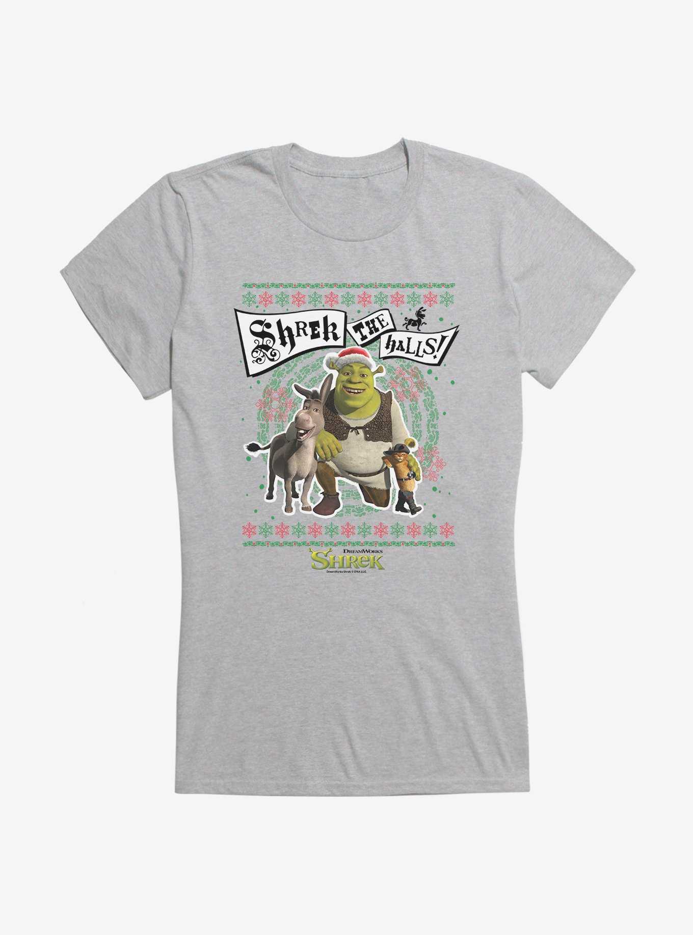 Shrek Shrek The Halls! Group Ugly Christmas Sweater Girls T-Shirt, , hi-res