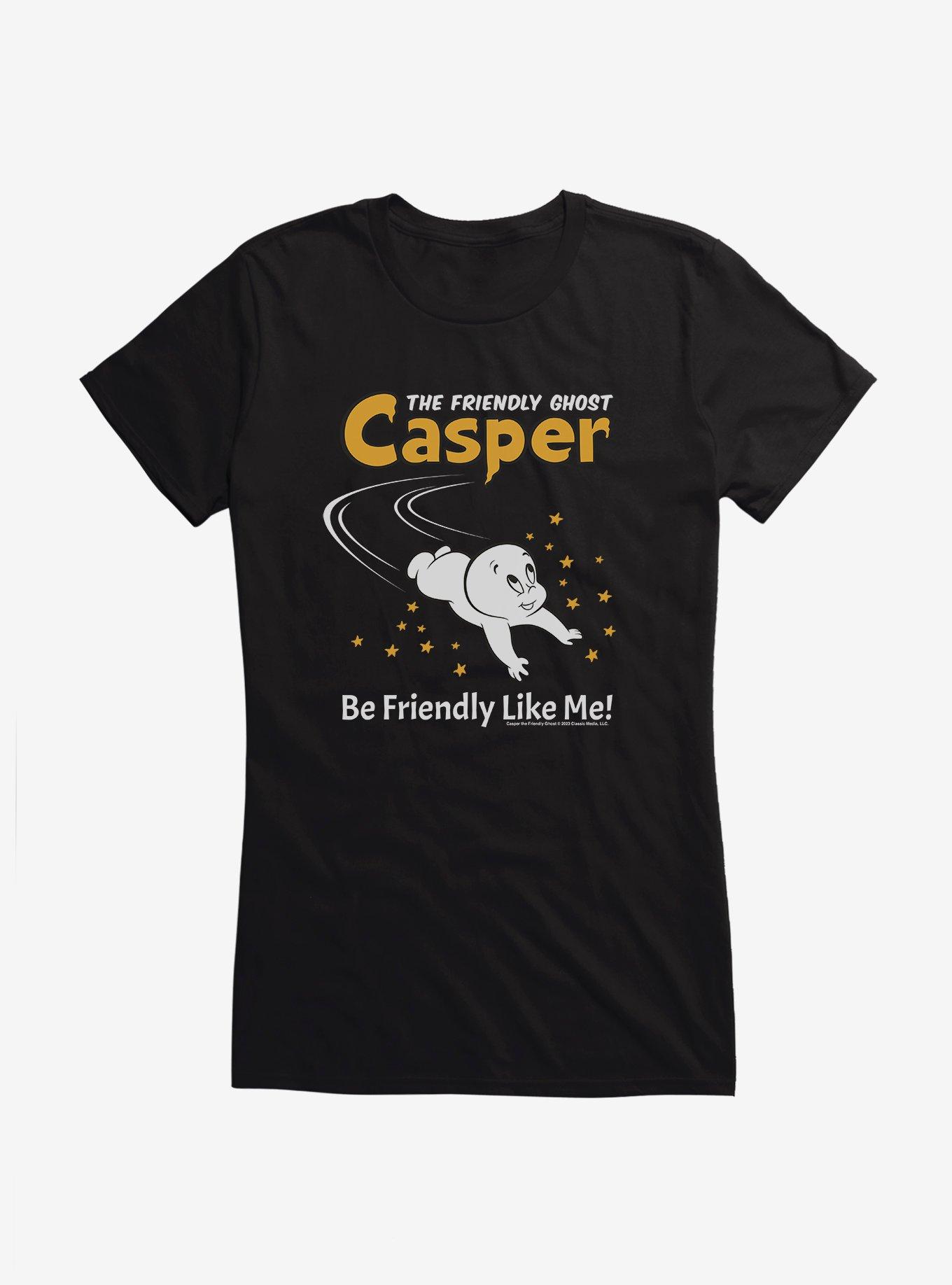 Casper Be Friendly Like Me Girls T-Shirt, BLACK, hi-res