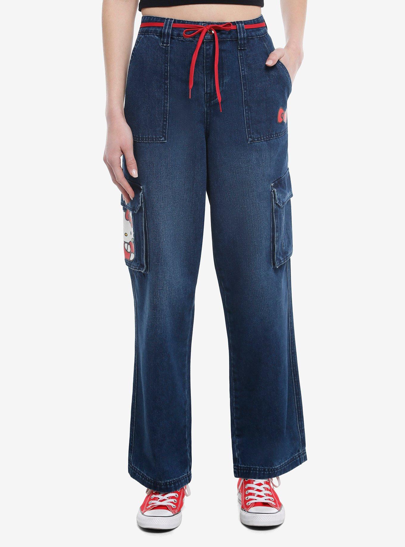 Hello Kitty Apple Cargo Jeans, MULTI, hi-res