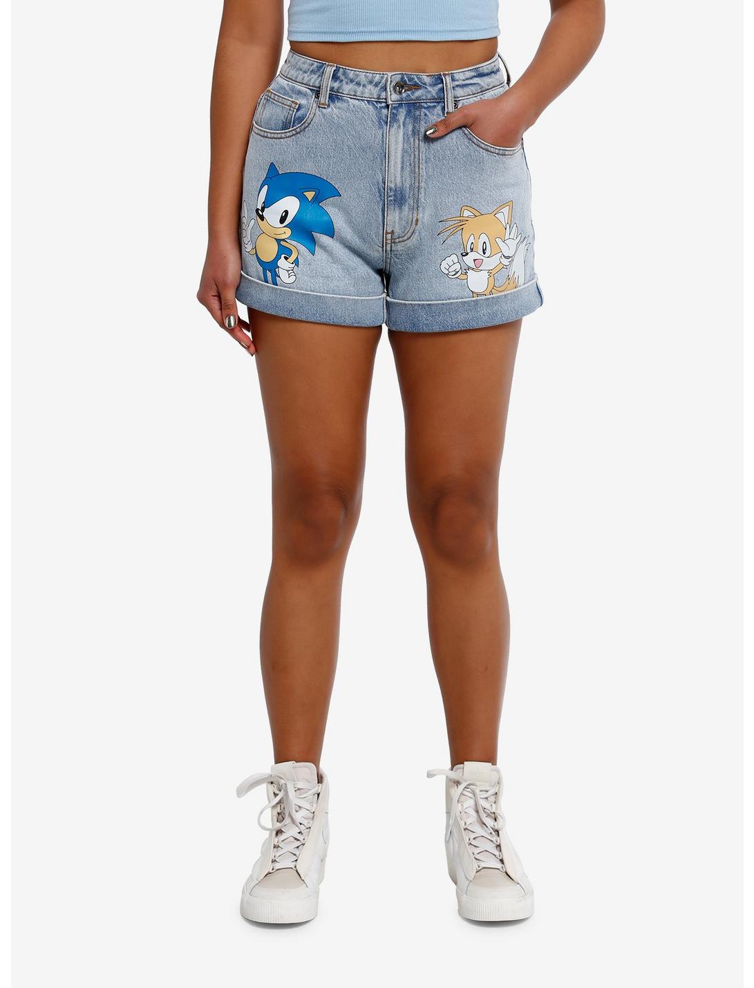 Sonic The Hedgehog Sonic & Tails Mom Shorts, MULTI, hi-res