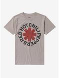 Red Hot Chili Peppers Logo Heather Oatmeal Boyfriend Fit Girls T-Shirt, OATMEAL, hi-res