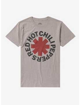 Red Hot Chili Peppers Logo Heather Oatmeal Boyfriend Fit Girls T-Shirt, , hi-res