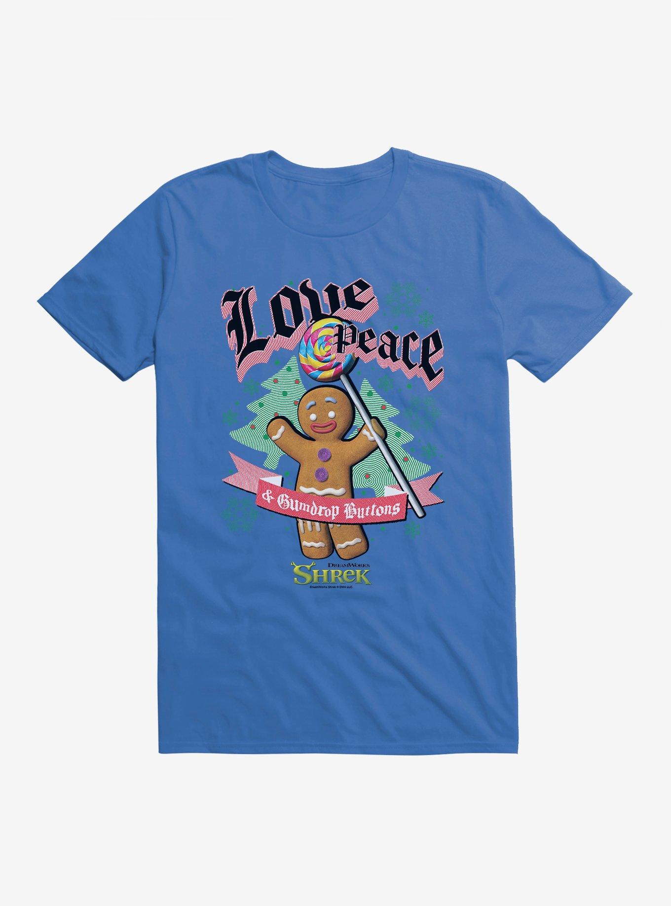 Shrek Love Peace & Gumdrop Buttons T-Shirt, , hi-res