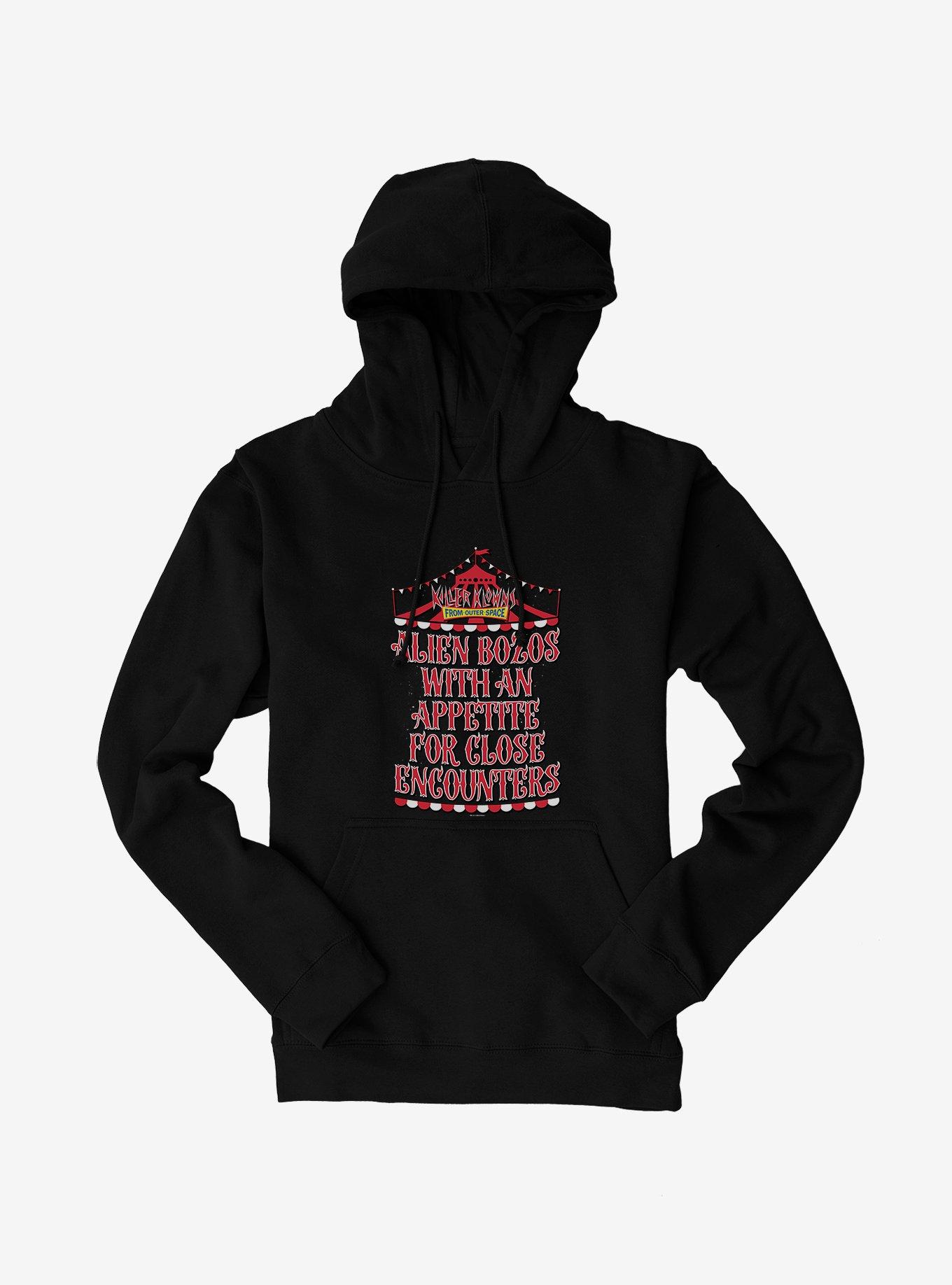 Killer Klowns From Outer Space Alien Bozos With An Apetite For Close Encounters Hoodie, , hi-res