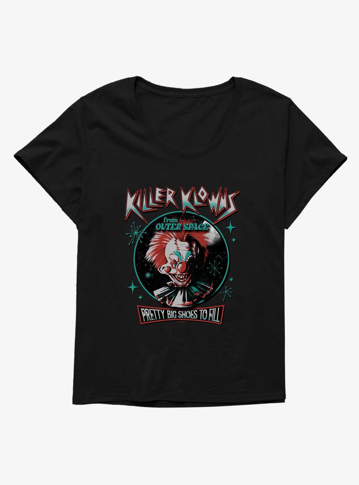 Killer Klowns From Outer Space Pretty Big Shoes To Fill Girls T-Shirt Plus Size, , hi-res