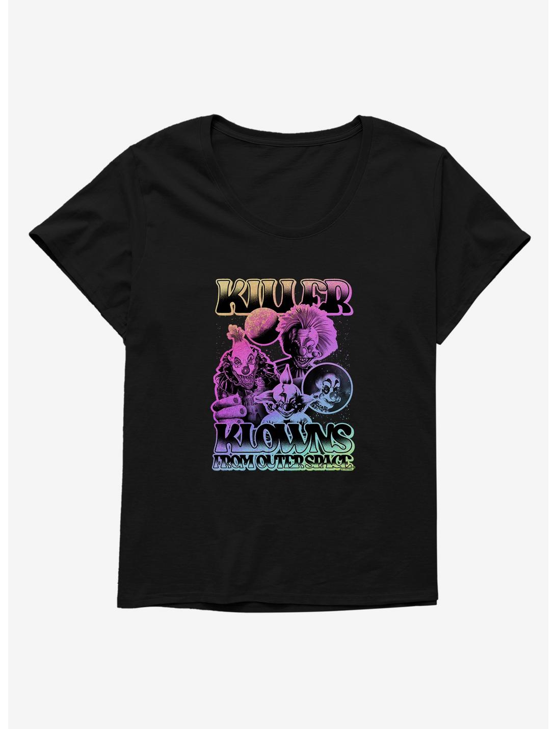 Killer Klowns From Outer Space Gradient Group Girls T-Shirt Plus Size, BLACK, hi-res