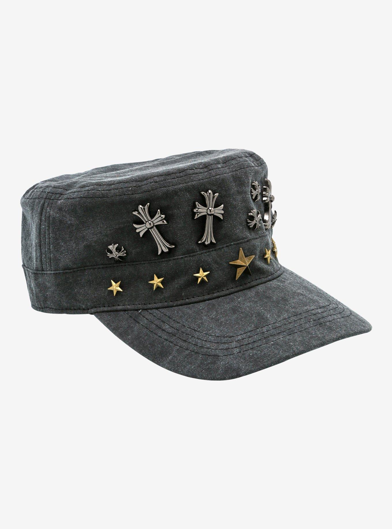 Star Gothic Cross Dark Wash Cadet Cap, , hi-res