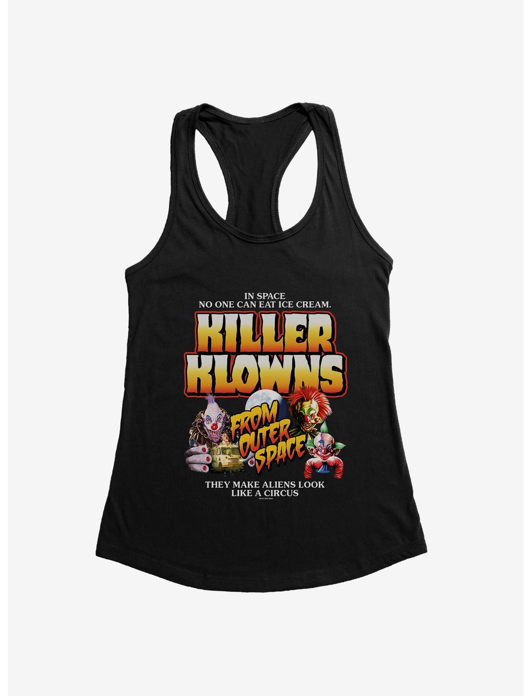 Killer Klowns From Outer Space In Space No One Can Eat Ice Cream Girls Tank, BLACK, hi-res