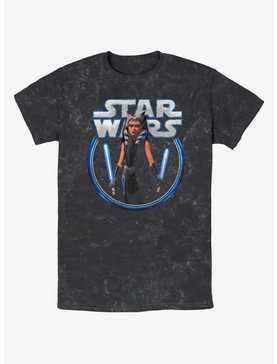 Star Wars Ahsoka Dual Lightsabers Mineral Wash T-Shirt, , hi-res