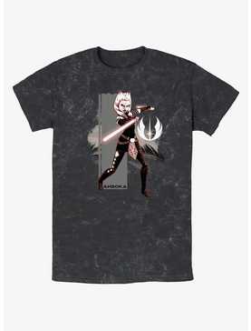 Star Wars Ahsoka Grey Jedi Mineral Wash T-Shirt, , hi-res