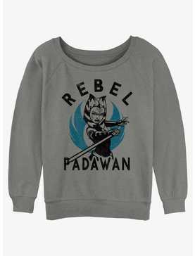 Star Wars Ahsoka Rebel Padawan Womens Slouchy Sweatshirt, , hi-res