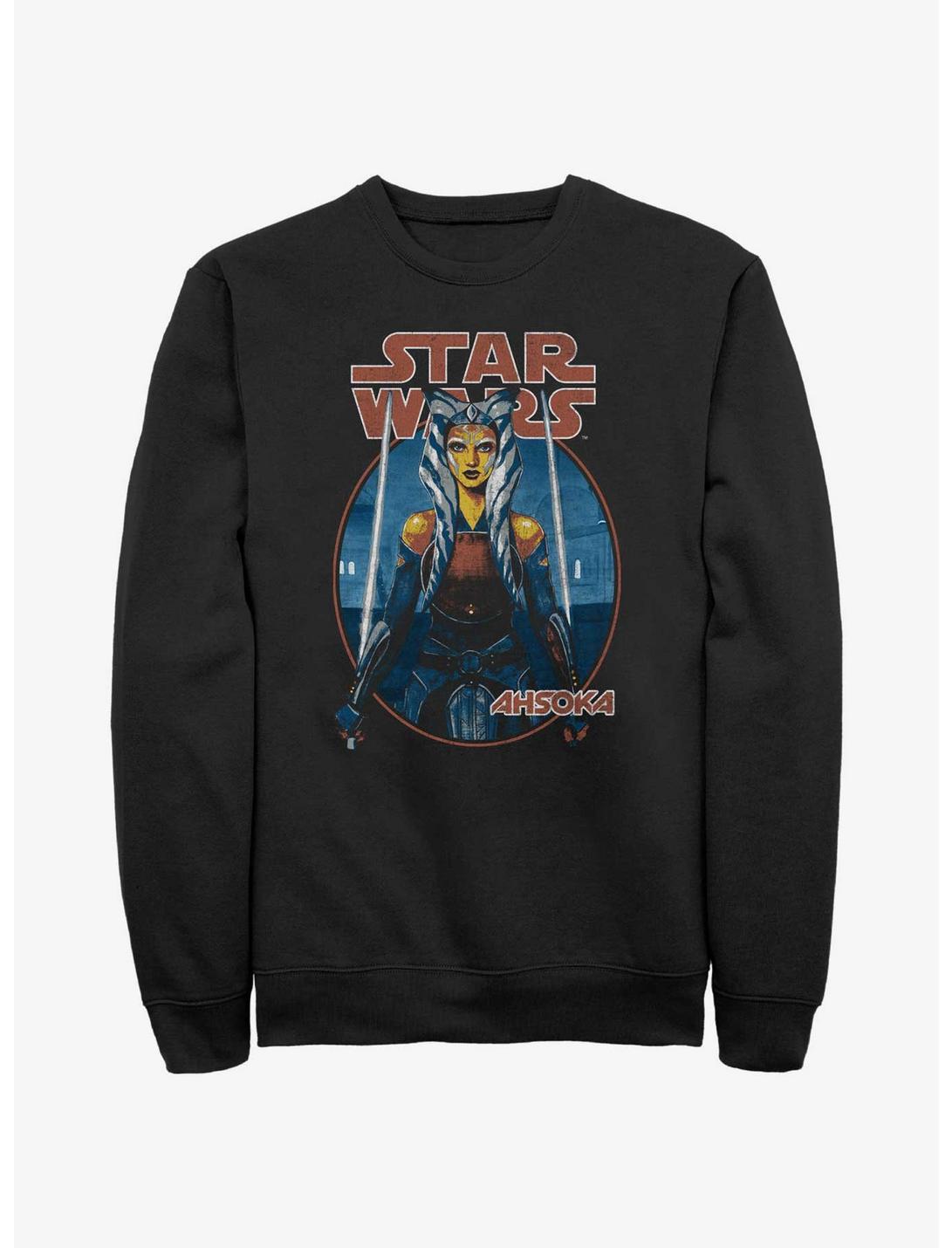 Star Wars Ahsoka Twin Sabers Sweatshirt, BLACK, hi-res