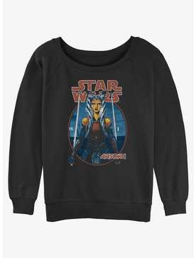 Star Wars Ahsoka Twin Sabers Womens Slouchy Sweatshirt, , hi-res